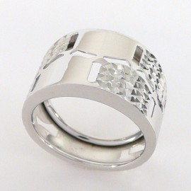 Stříbrný prsten gravírovaný