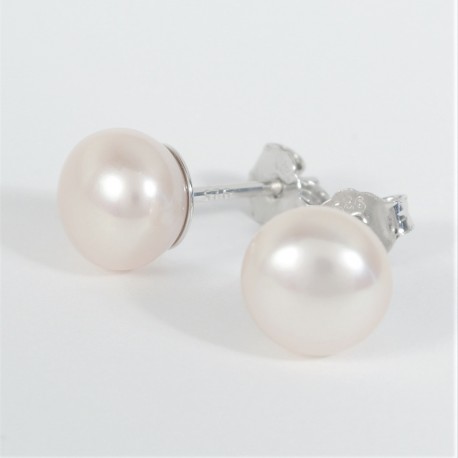 Stříbrné náušnice s perlami